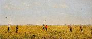 Thomas Eakins Pushing for Rail oil painting artist